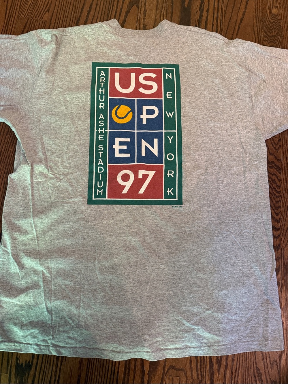 Vintage 90s 1997 US Tennis Open Arthur Ashe Stadium Inaugural Year T-Shirt